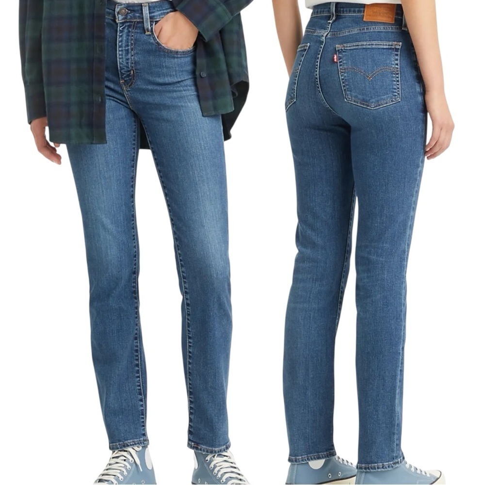 NWT Levi’s 724 High Rise Straight Jeans 25 32 Classic Blue